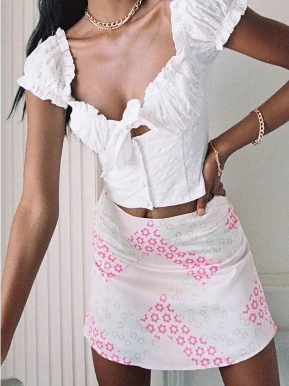 Princess Polly Floral Print Mini Skirt
